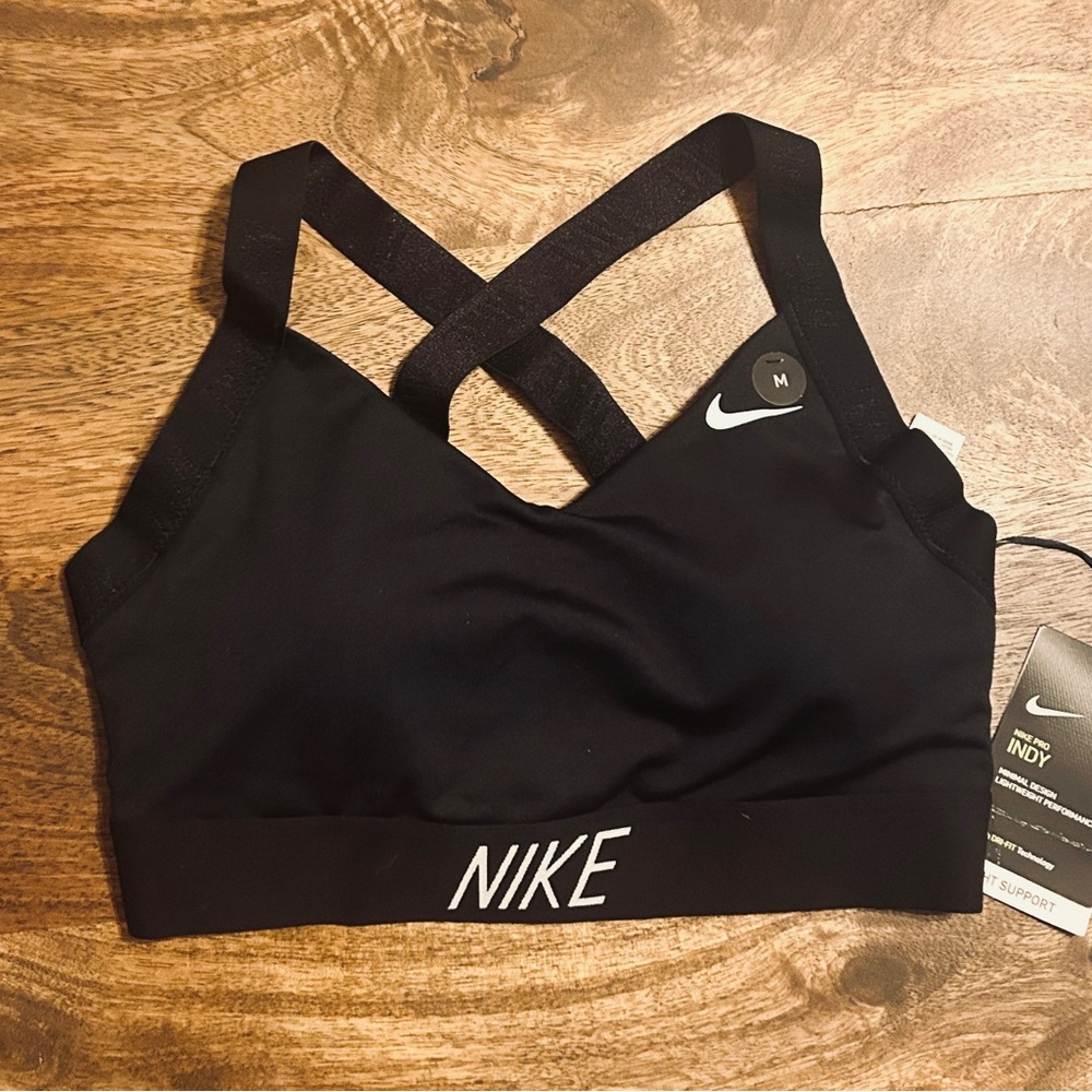 NIKE PRO INDY SPORT BRA, MINIMAL DESIGN, LIGHTWEIGHT PERFORMANCE,LIGHT SUPPORT